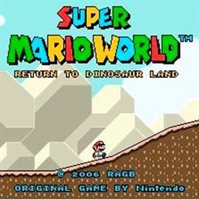 Super Mario World: Return to Dinosaur Land - Screenshot - Game Title Image