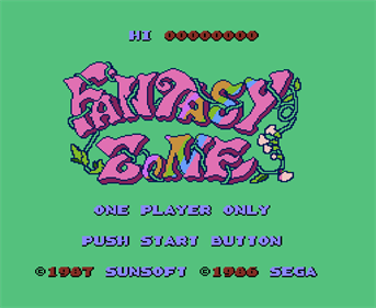Fantasy Zone (Sunsoft) - Screenshot - Game Title Image