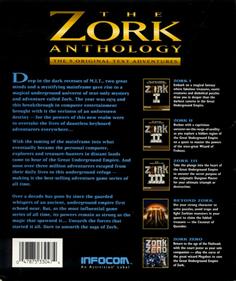 The Zork Anthology - Box - Back Image
