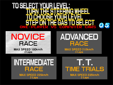 Ridge Racer 2 - Screenshot - Game Select Image