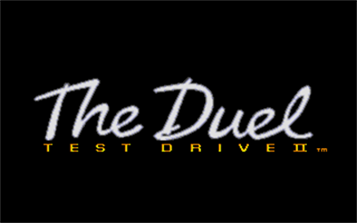 The Duel: Test Drive II - Screenshot - Game Title Image