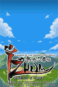 Izuna: Legend of the Unemployed Ninja - Screenshot - Game Title Image