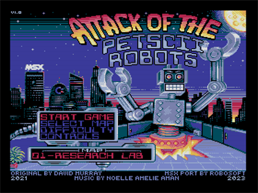 Attack of the Petscii Robots - Screenshot - Game Title Image