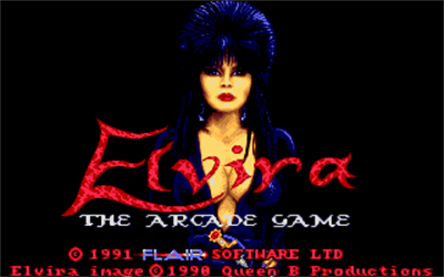 Elvira: The Arcade Game - Screenshot - Game Title Image