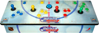 Wayne Gretzky's 3D Hockey - Arcade - Control Panel Image