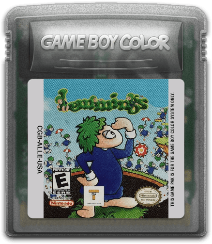Lemmings and Oh No! More Lemmings Game Boy Color