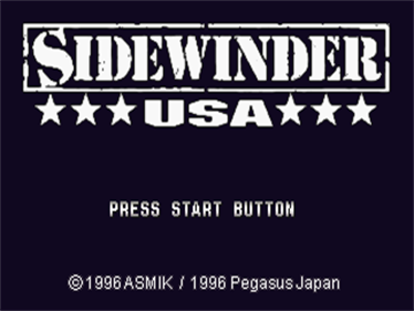 Sidewinder USA - Screenshot - Game Title Image