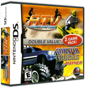 2 Game Pack!: Monster Trucks Mayhem / ATV: Thunder Ridge Riders - Box - 3D Image