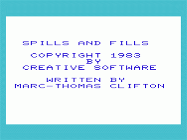 Spills & Fills - Screenshot - Game Title Image