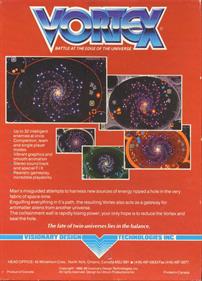 Vortex: Battle at the Edge of the Universe - Box - Back Image