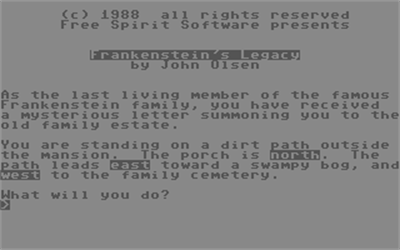 Frankenstein's Legacy - Screenshot - Gameplay Image