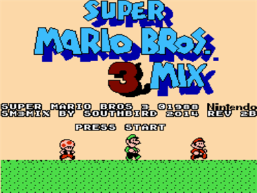 Super Mario Bros. 3mix - Screenshot - Game Title Image