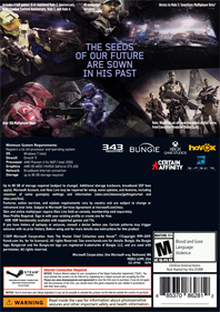 Halo: The Master Chief Collection - Fanart - Box - Back Image