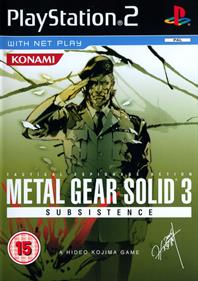 Metal Gear Solid 3: Subsistence - Box - Front Image