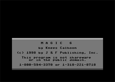 Magic 6 - Screenshot - Game Title Image