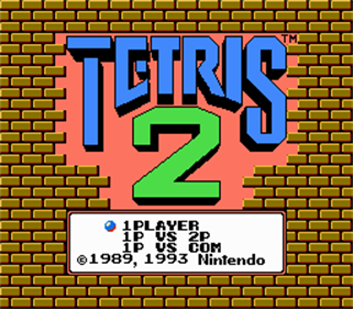 Tetris 2 - Screenshot - Game Title Image