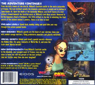 Tomb Raider: The Lost Artifact - Box - Back Image