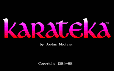 Karateka - Screenshot - Game Title Image