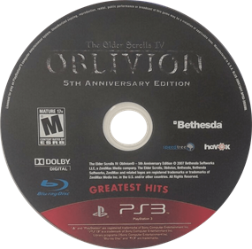 The Elder Scrolls IV: Oblivion (5th Anniversary Edition) - Disc Image