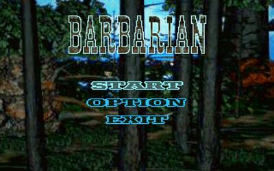 Barbarian (1996) - Screenshot - Game Title Image