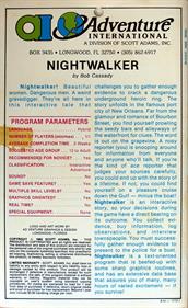 Nightwalker - Box - Back Image