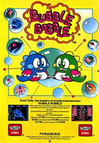 Bubble Bobble - Advertisement Flyer - Front Image