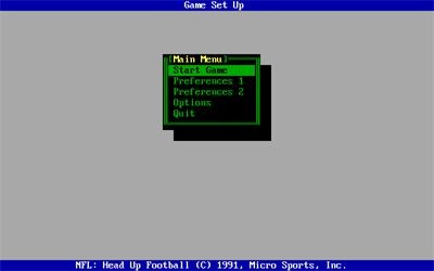 NFL Pro League Football: New 1991 Version - Screenshot - Game Title Image