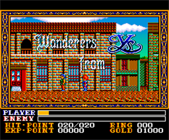 Ys: Wanderers from Ys - Screenshot - Game Title Image