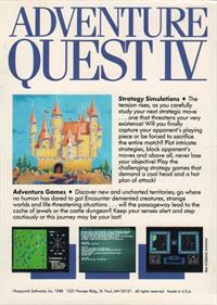 Adventure Quest IV - Box - Back Image