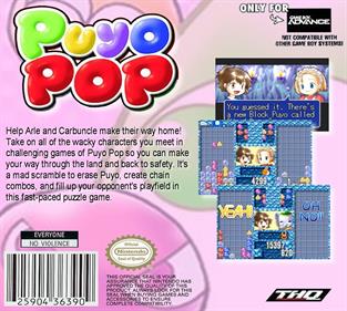 Puyo Pop - Box - Back Image
