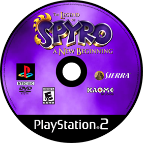 The Legend of Spyro: A New Beginning - Fanart - Disc Image