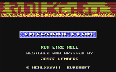 Run Like Hell - Screenshot - Game Title Image