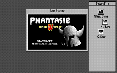 Phantasie IV: The Birth of Heroes - Screenshot - Game Title