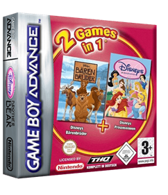 2 Games in 1: Disney Princess + Brother Bear - Box - 3D Image