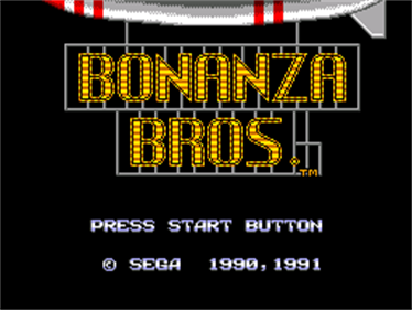 Bonanza Bros. - Screenshot - Game Title Image