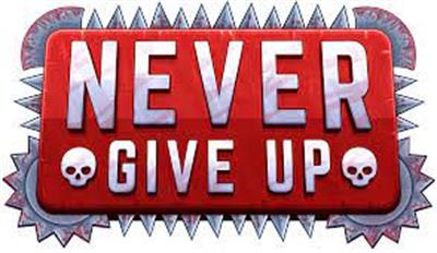 never give up - Clear Logo Image