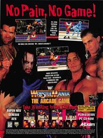 WWF WrestleMania: The Arcade Game - Advertisement Flyer - Front Image