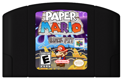 Paper Mario: Black Pit - Cart - 3D Image