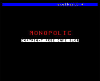 Monopolic - Screenshot - Game Title Image