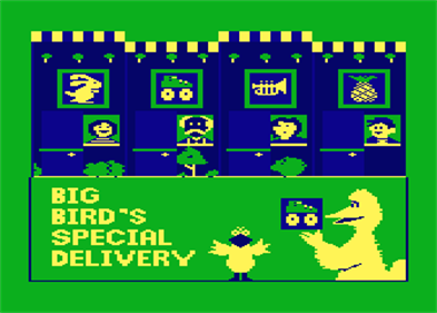Big Bird's Special Delivery - Screenshot - Game Title Image