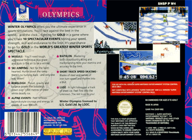 Winter Olympic Games: Lillehammer '94 - Box - Back Image