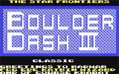 Boulder Dash III Classic - Screenshot - Game Title Image