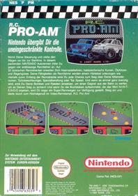 R.C. Pro-Am - Box - Back Image