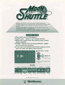 Moon Shuttle - Advertisement Flyer - Back Image