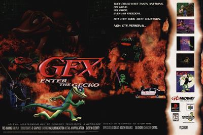 Gex 64: Enter the Gecko - Advertisement Flyer - Front Image