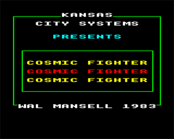 Cosmic Fighter - Screenshot - Game Title Image
