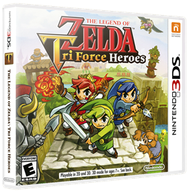 The Legend of Zelda: Tri Force Heroes - Box - 3D Image