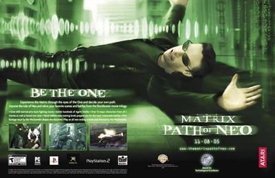 The Matrix: Path of Neo - Advertisement Flyer - Front Image