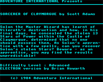The Sorceror of Claymorgue Castle - Screenshot - Gameplay