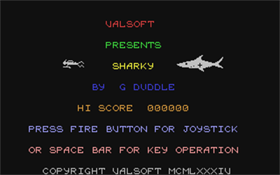 Sharky - Screenshot - Game Title Image